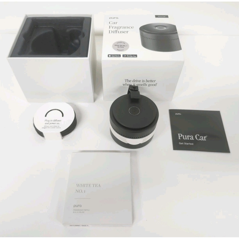 Pura Car Fragrance Diffuser Smart Scent w/ White Tea No. 1 Fragrance NEW OB - Picture 3 of 3